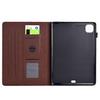 For iPad Pro 11 (2024) Leather Case Stand Card Slots Protective Tablet Cover