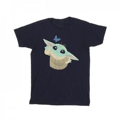 Mens The Mandalorian Butterfly Catching T-Shirt