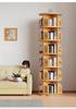Solid Wood Rotating Bookshelf: Children's Picture Book and Toy Storage Rack