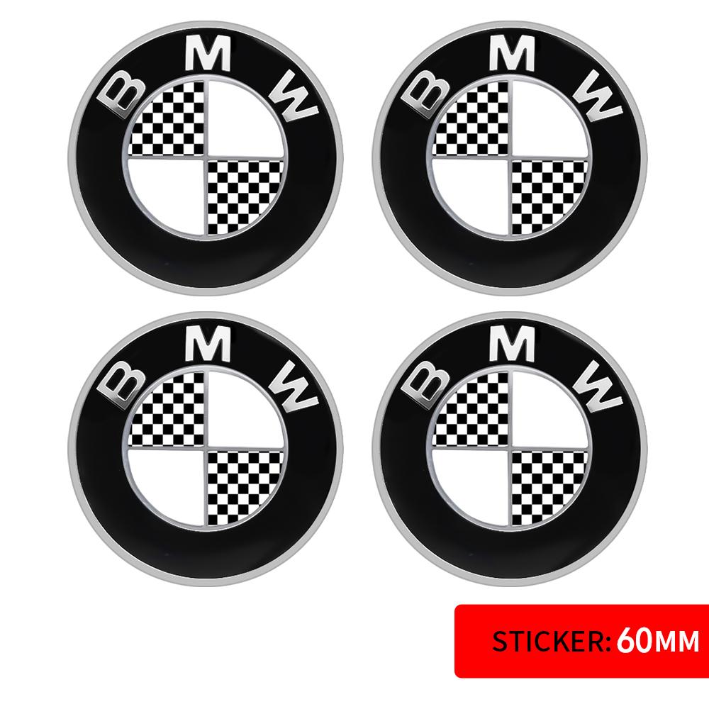 56/60/65mm Car Badge Wheel Center Cover Decal Hub Cap Decor Sticker Auto Modification Accessories For BMW M E36 E46 E60 E90 E39