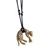 Featuring Retro Leopard Designs Pendant On Necklace In Sturdy Alloy For Various Occasions