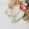 2026 Summer Girls' Colorful Polka Dot Dress with Korean Style Ruffle Collar