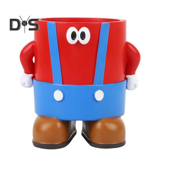 

Детский держатель для ручек с мультяшным дизайном, уникальный настольный органайзер, кисти для макияжа, цветы, держатель для зубных щеток, настольный аксессуар красный