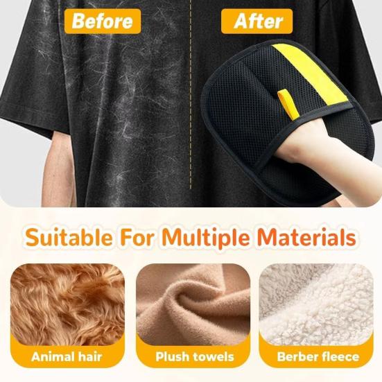 Pet Hair Removal Glove for Cats Dogs Electrostatic Grooming Gloves Reusable Animal Fur Removal Tool for Couch Furniture Carpet Car Seats Clothing