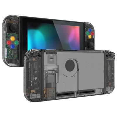 Custom DIY Replacement Case Shell for eXtremeRate Back Plate for Switch Console Made of Clear Holder Handle Controller Housing for Complete Button Set
