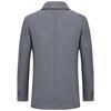 Men's Autumn/Winter Wool Coat with Velvet Lining and Lapel