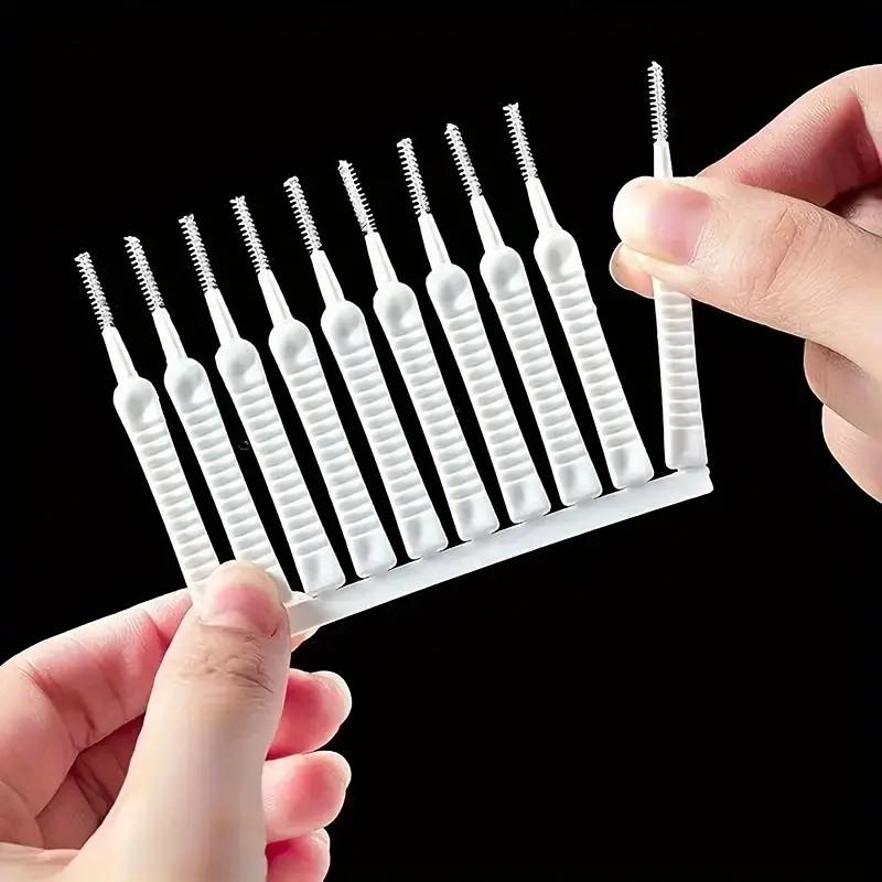 10Pcs Shower Cleaning Brush Bathroom Micro Nylon Brush Nozzle Anti-blocking Cleaning Tools Bathroom Accessories