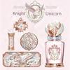 {Pre-vendita} Nuova Serie Cavaliere Unicorno Ombretto, Profumo, Rossetto, Blush e Palette Borse Occhi Set da 5 Pezzi per Fidanzata, Regalo di Compleanno