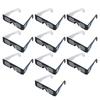 10PCS Solar Eclipse Viewing Glasses Eye Protection Paper Filter Eyeglasses for Outdoor Sunspot Observation B Type