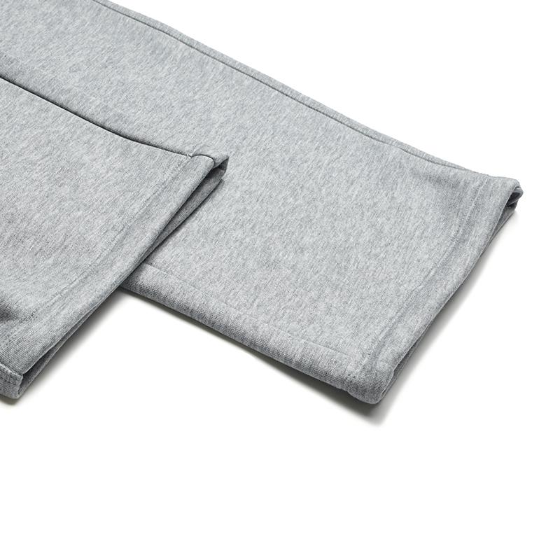 Fila Original Drawstring Womens Fleece Pants Fashion Simple Warm Loose Straight Casual Pants Women Pants Cartier-Flower-Gray F51W549602FMG