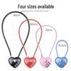 Creative Heart-Shaped Password Love Lock - Double Heart Design for Gift or Wedding