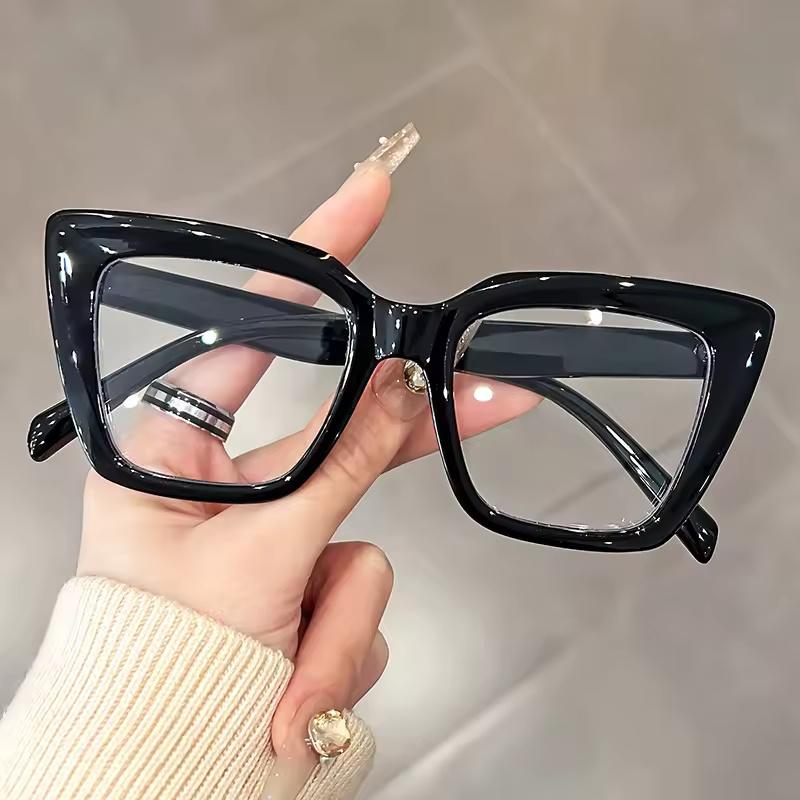 

New Cat Eye Anti Blue Light Glasses Women Stylish Eyeglass Fashion Leopard Pink Glasses Frame Classic Vintage Eyeglasses transparent lenses
