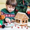 12pcs Mini Lovely Santa Claus Statue Ornament SantaClaus Figurine Christmas Garden Landscape Santa Claus Decor Xmas supply