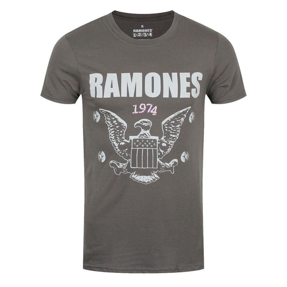 

Ramones T-Shirt 1974 Eagle Band Official Grey New 4XL