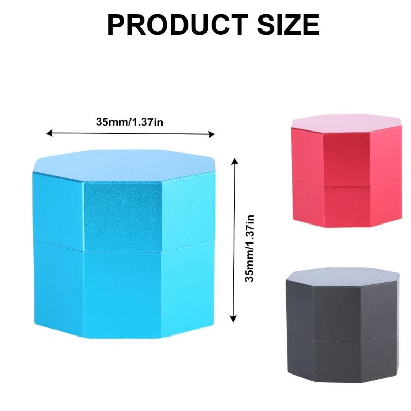Aluminum Cue Chalks Box  Octagonal  Pool Chalks Holder Billiard Cue Chalks Holder Billiard Chalk Case Easy To Carry
