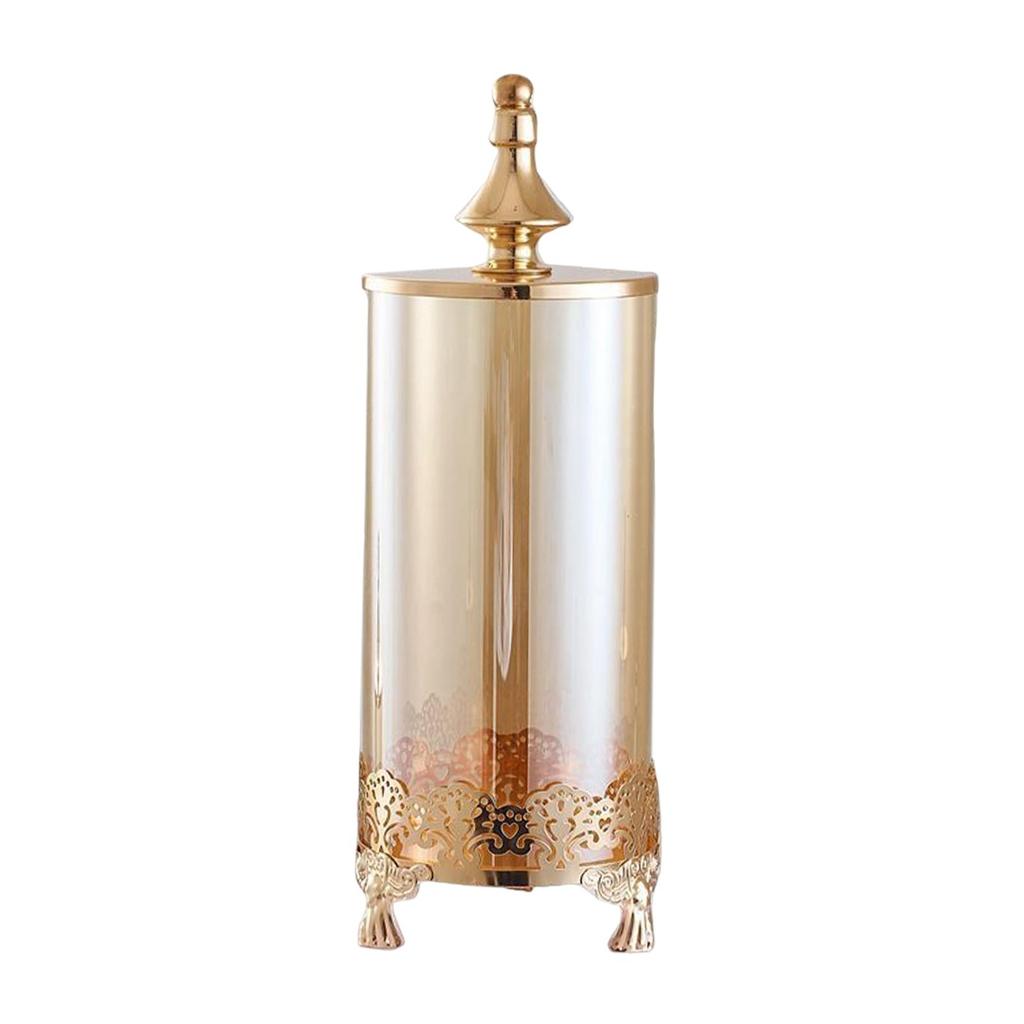 Elegant Candy Jar Storage Canister with Lid for Living Room Party Decoration