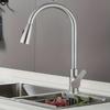 Modern  Stainless Steel Pull-Down Kitchen Faucet, 360° Swivel Hot/Cold Water Tap with Dual Function Pull Out  for Kitchen Sink