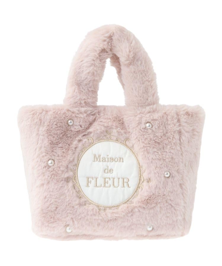 

Maison de FLEUR Fur 2-Way Tote Bag, Pink, 8A43F0J4400