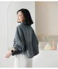 Plus Size Denim Jacket for Women: Casual Loose-Fit Slimming Retro Long Sleeve Top
