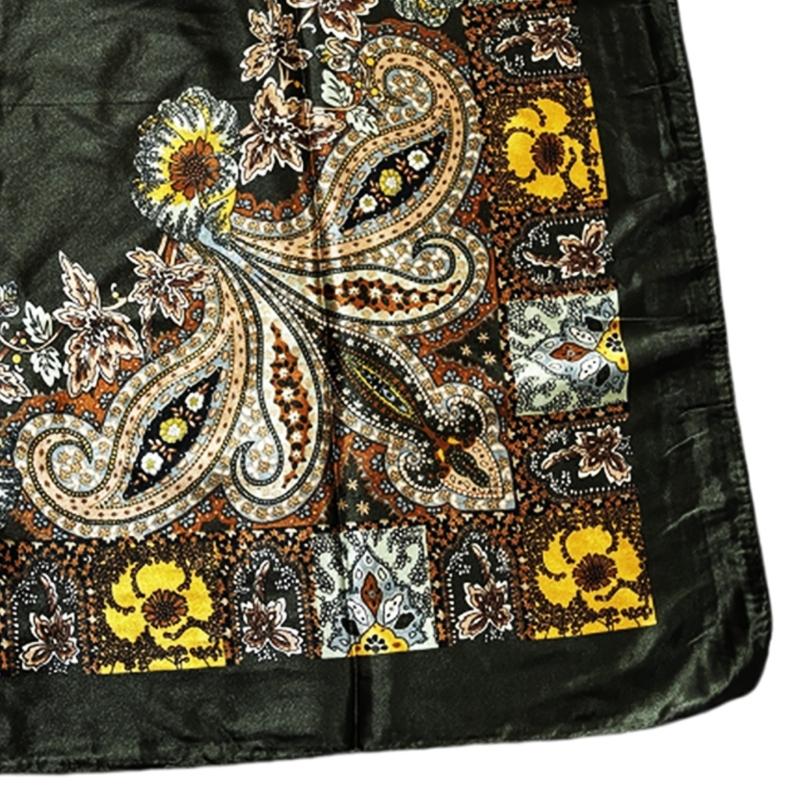 Breathable Paisleys Scarf Multipurpose Neckwear Handbag Decoration Easy Care Travel Essential Daily Outfit