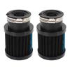 2 Pcs Motorcycle Air Filter Clamp On High Flow Round Tapered Cone Engine Protection Air Cleaner for