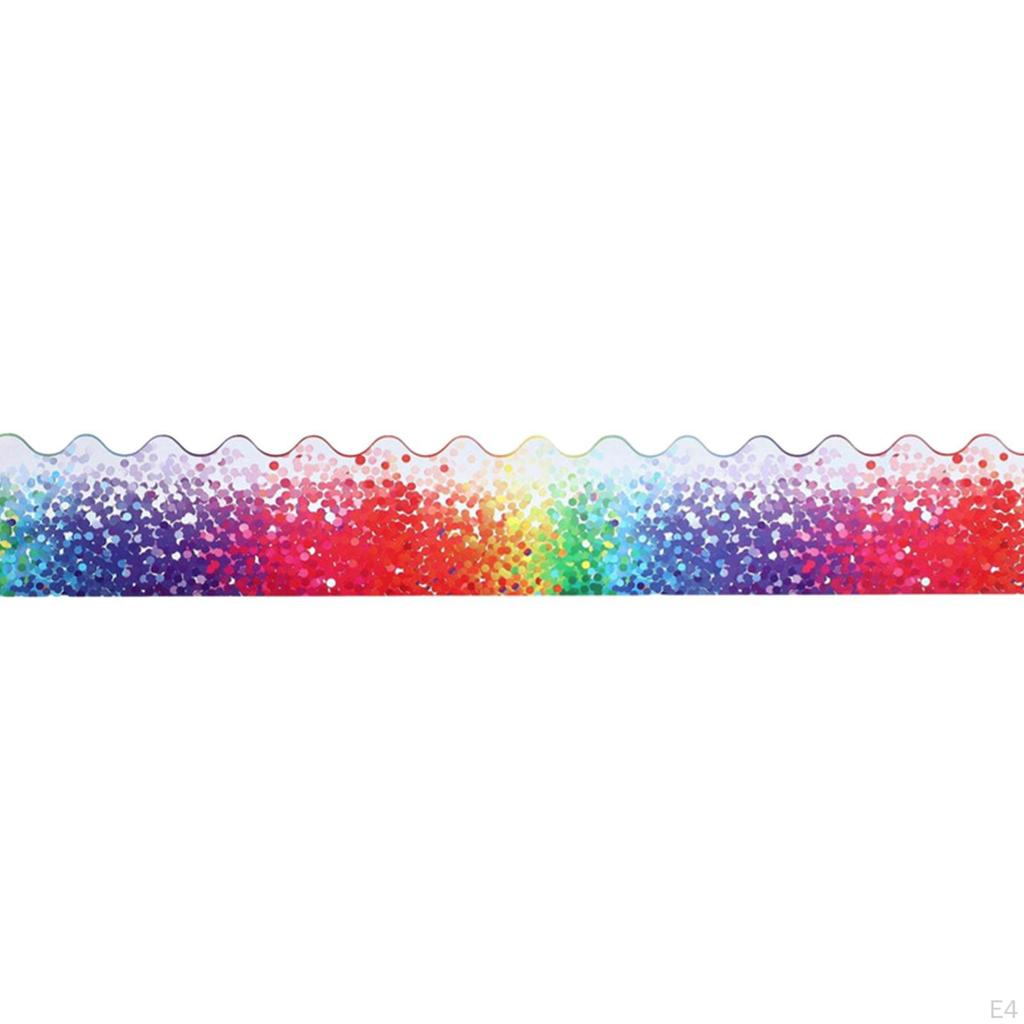 11M Length Waterproof Classroom Decoration Colorful Dots Trim Border Kitchen Bedroom Office