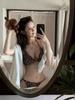Sexy Leopard Print Bikini Set: Women's Lace-up Three-piece Resort Swimwear