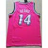 Miami Heat 14 Tyler Herro Bordado Camisa de Basquete Masculino Feminino Respirável Performance Sportswear Outono