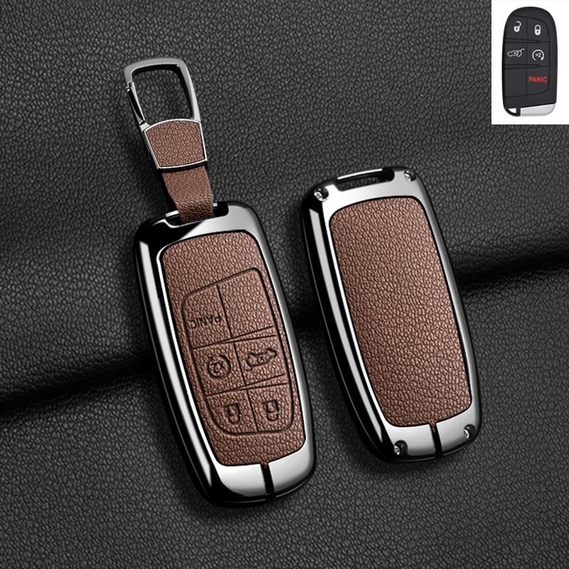 Metal Car Smart Key Case Cover Remote Control Protection Keyless Holder Fob Shell For Fiat Freemont Toro 500L 500X 2016-2018