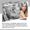 Silver Gray Natural Hair Dye Cream, Unisex Silver Hair Dye, Fashion Long-lasting, Non-stripping and Easy to Apply Color for All Hair Types
