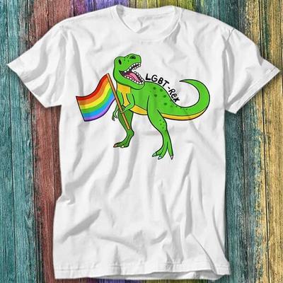 Trex T Rex Dinosaur Gay LGBT Pride Proud Mutual Unisex T Shirt Top Tee 609