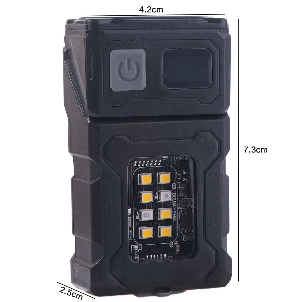 LED Portable Work Light USB Rechargeable Hat Clip Light Portable Keychain Flashlight Outdoor