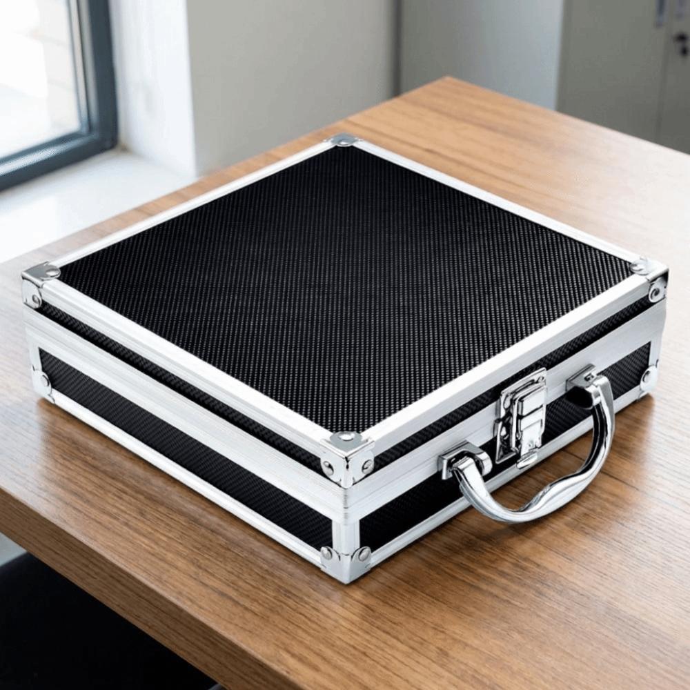 Drop-Resistant Aluminum Zinc Zinc Alloy Tool Box Impact Resistant Safety Briefcase  Instrument
