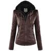 Stupenda Giacca con Cappuccio in Pelle da Donna Parka Sottile Perfetta per l'Abbigliamento Invernale