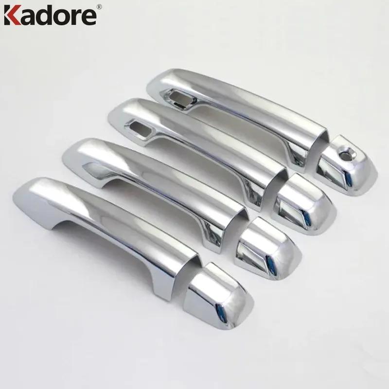 For Toyota Land Cruiser LC200 FJ200 Second Facelift 2016 2017 2018   Chrome Car Door Handle Cover Trim Accessories