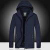Men's Plus Size Waterproof Hoodie Hat Detachable Breathable Sport Outdoor Coat