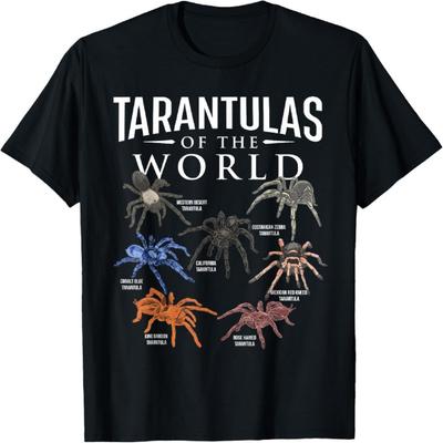 Tarantulas Of The World - Arachnid Lover Spider Arachnophile T-Shirt