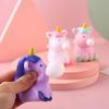 Cartoon Unicorn Soft Spit Bubble Toy Cute Animal Ball Soft Sticky Squishi Stress Relief Squeeze Ball Sensory Fidget Funny Toy