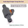 Two-Way/Three-Way Plastic Diverter Valve with Quick Connector for Water Pipes