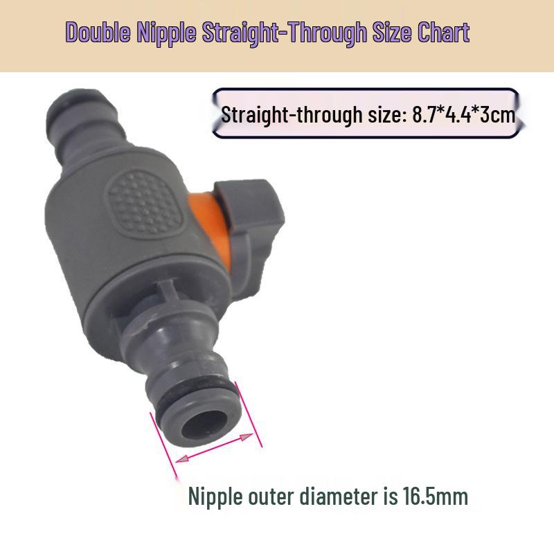 Two-Way/Three-Way Plastic Diverter Valve with Quick Connector for Water Pipes