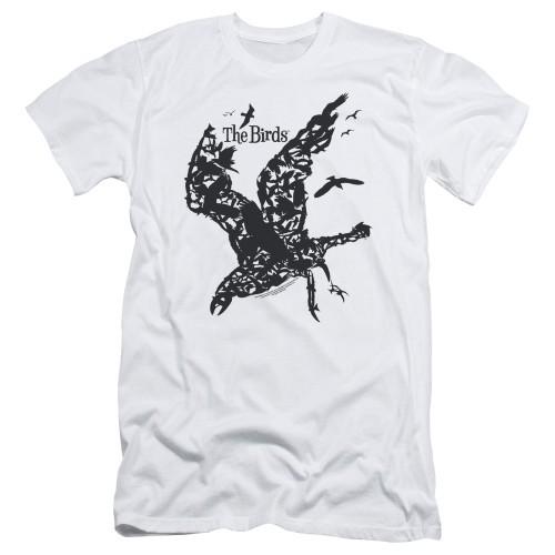 The Birds Title Adult TShirt White Unisex T-Shirt XXXXL
