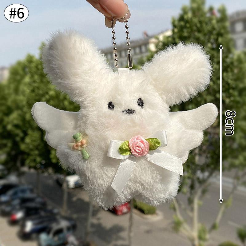 Cute Black Cat Pendant Plush Cartoon Kitten Doll Keychain Backpack Schoolbags Keyring Charm Accessories Party Fevor Gifts