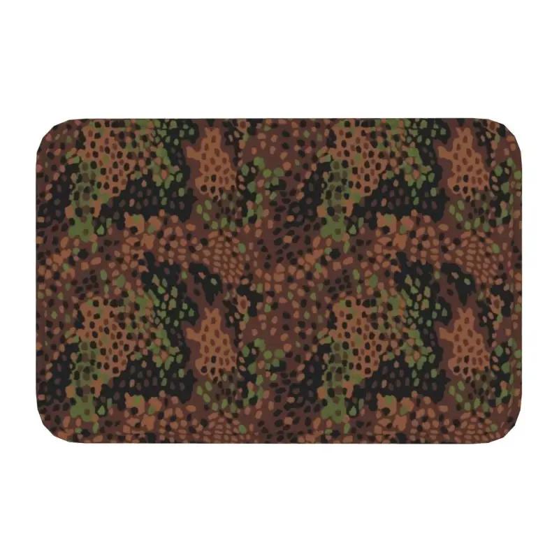 Tappetino d'ingresso per porta anteriore, tappeto per pavimenti, tappeto da esterno per bagno, cucina, tappeto per garage, motivo mimetico militare, esercito