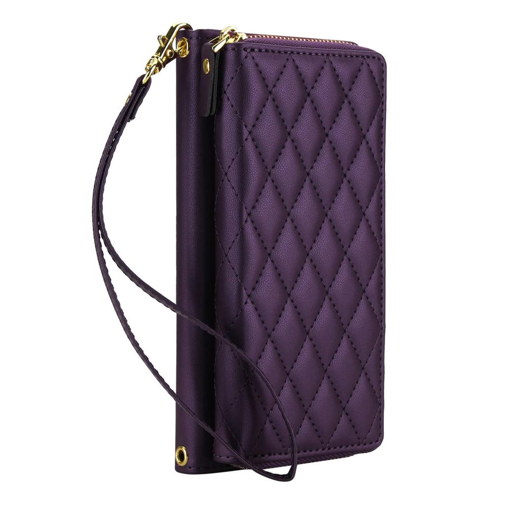 Crossbody Wallet Case for Google Pixel 10 9 Pro XL 9A 8A 8 Pro RFID Blocking Zipper Flip Cover Card Holder Kickstand Purse