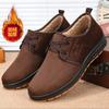 Old Beijing cloth shoes one pedal beef tendon sole spring and autumn denim men's leisure middle-aged and elderly non-slip dad shoes construction 