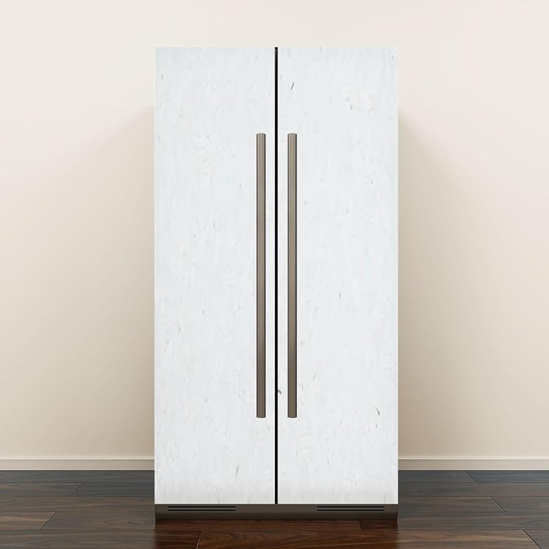 Self Adhesive Vinyl Refrigerator Wrap Set Teal Green Solid Colored Abstract Canvas Texture Vintage Grunge Year Door Mural Removable Fridge Sticker