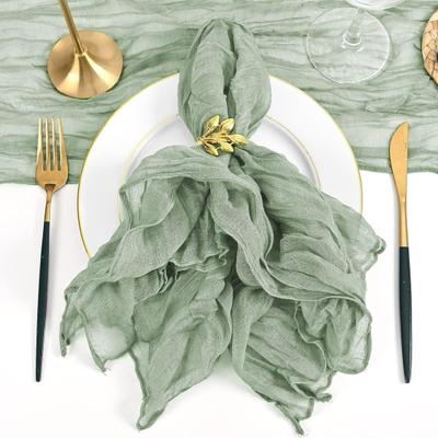 Cheesecloth Napkin 20x20 Inches Bohemian Napkin Washable Rustic Gauze Dinner Napkin for Wedding Bridal Shower Dinner Party Decor