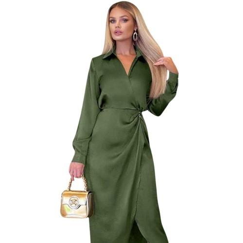 AX Paris Womens/Ladies Satin Midi Shirt Dress
