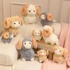 1Pcs Soft Fluffy Big Horns Sheep Doll Cute Sheep Plush Toys Warm Cozy Hugging Appease Animal Doll Birthday Gift For Girls