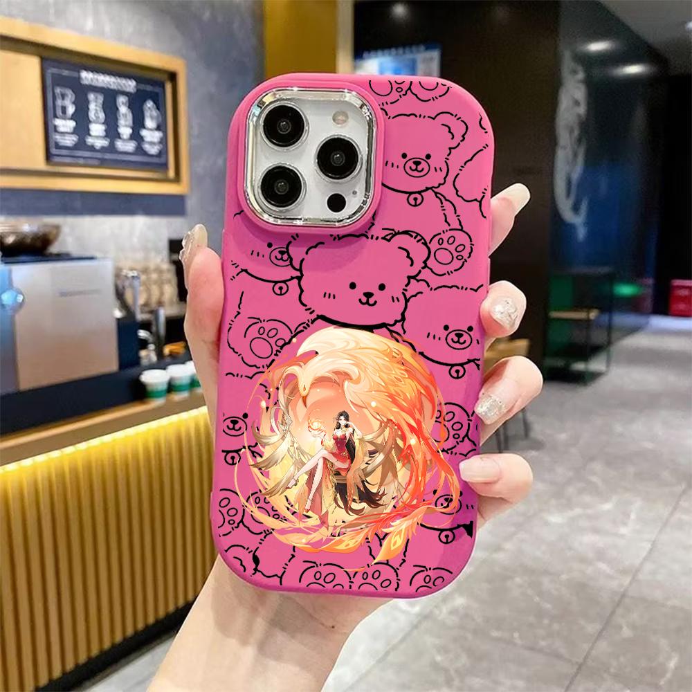 Phone Case: 2D Flat Design Suitable for iPhone 18 17 16 15 14 13 Pro Protective Case, Couple Style, Sweet and Cool Contrast, Christmas and Halloween G